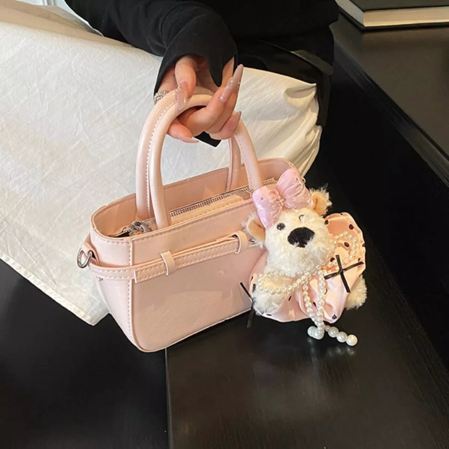 Top Handle Crossbody Bag Pink / One Size Apparel and Accessories