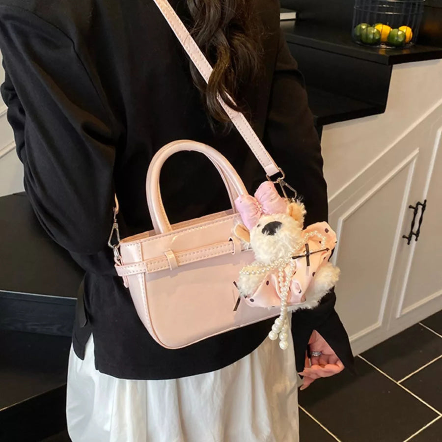 Top Handle Crossbody Bag Pink / One Size Apparel and Accessories