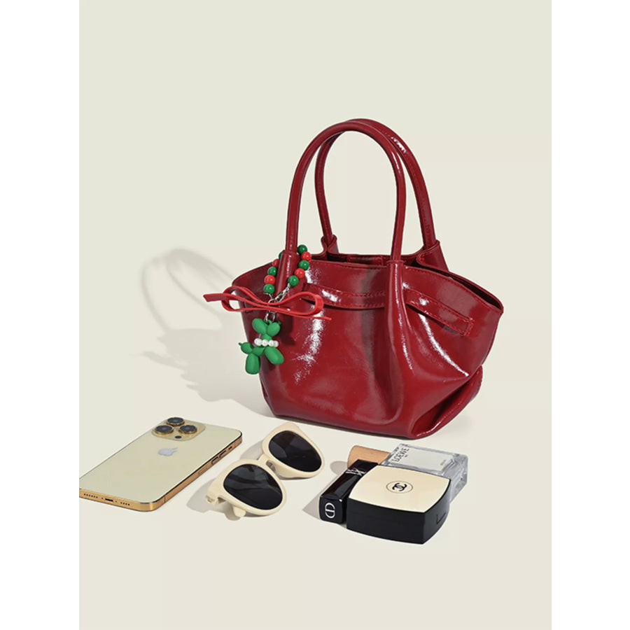 Top Handle Crossbody Bag Red / One Size Apparel and Accessories