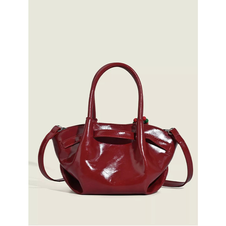 Top Handle Crossbody Bag Red / One Size Apparel and Accessories