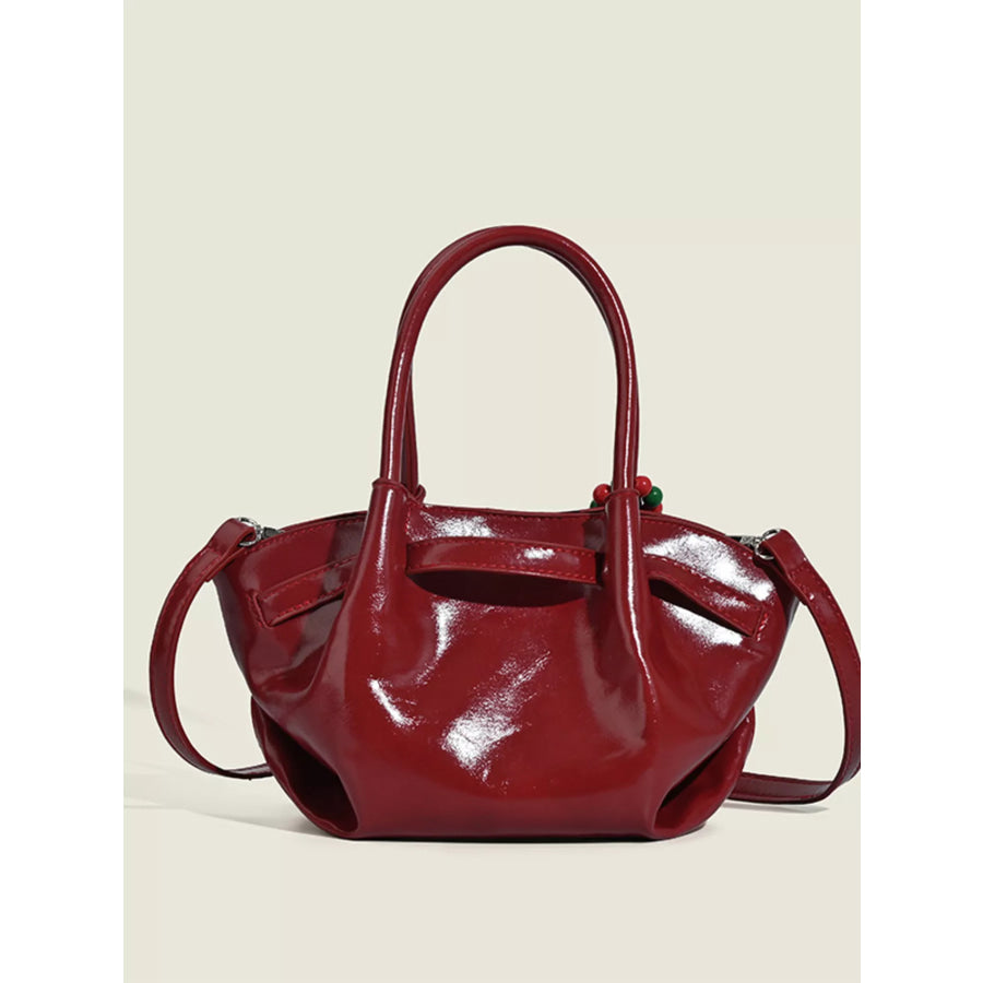Top Handle Crossbody Bag Red / One Size Apparel and Accessories