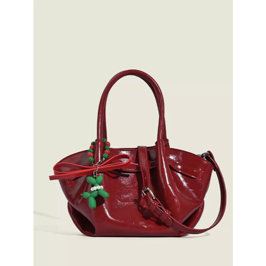 Top Handle Crossbody Bag Red / One Size Apparel and Accessories