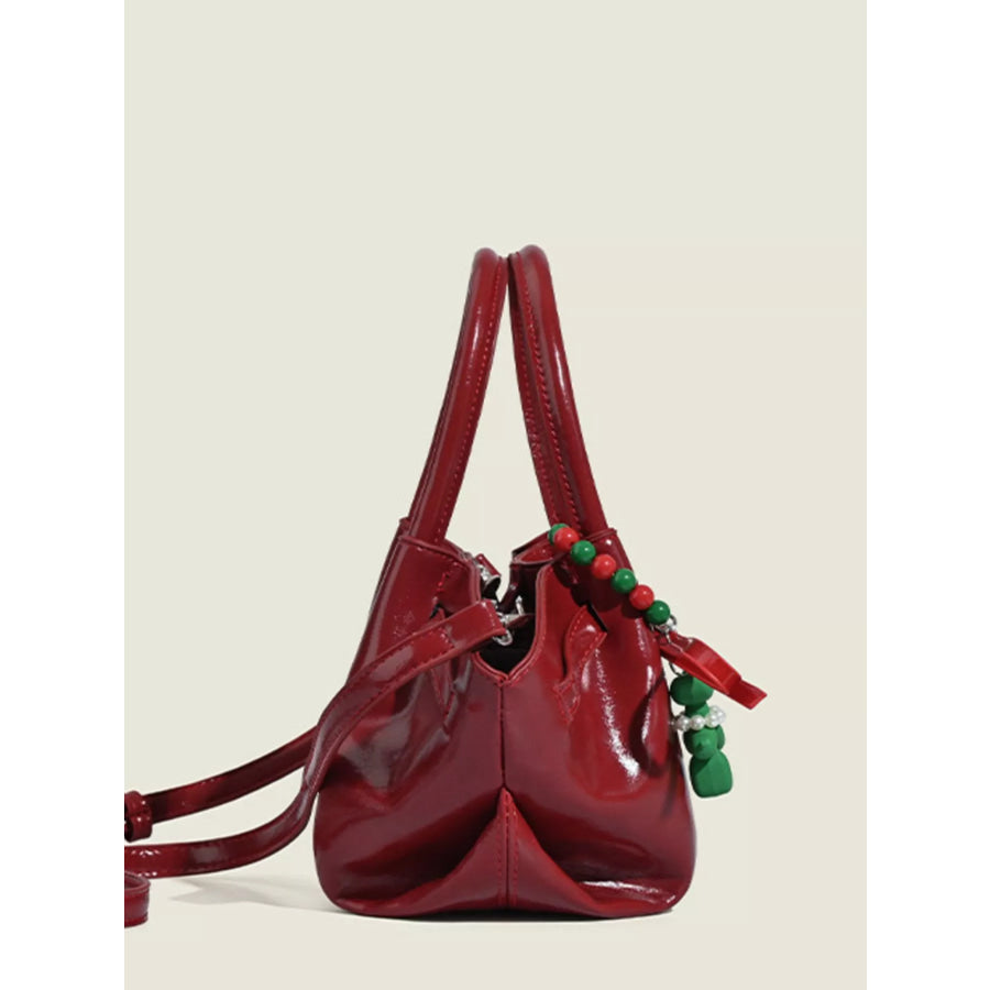 Top Handle Crossbody Bag Red / One Size Apparel and Accessories