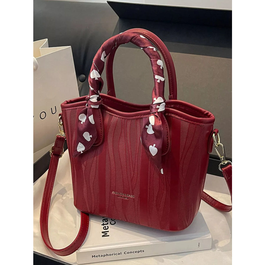Top Handle Crossbody Bag Red / ONESIZE Apparel and Accessories