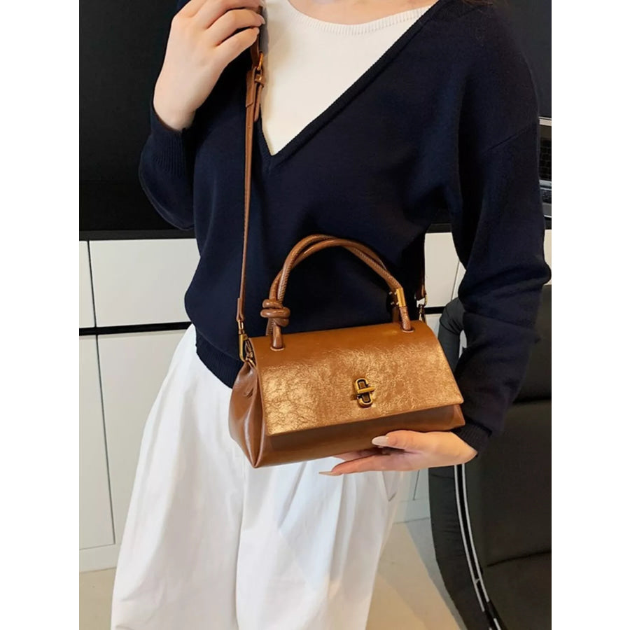 Top Handle Crossbody Bag Terracotta / One Size Apparel and Accessories