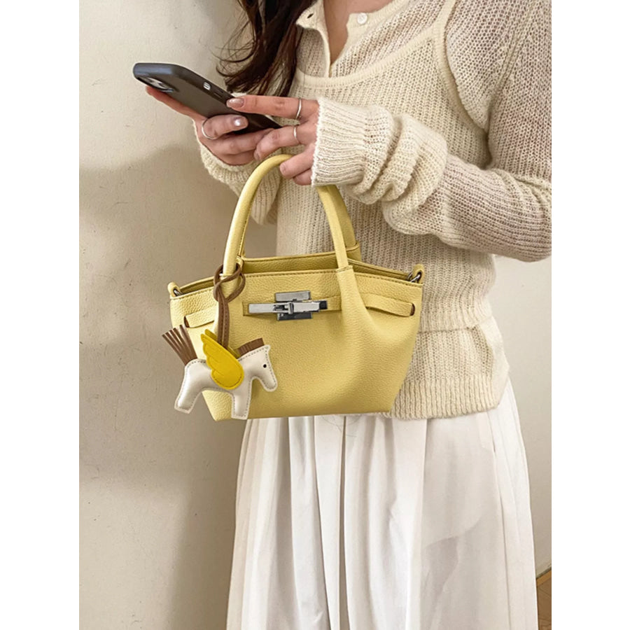 Top Handle Crossbody Bag Yellow / One Size Apparel and Accessories