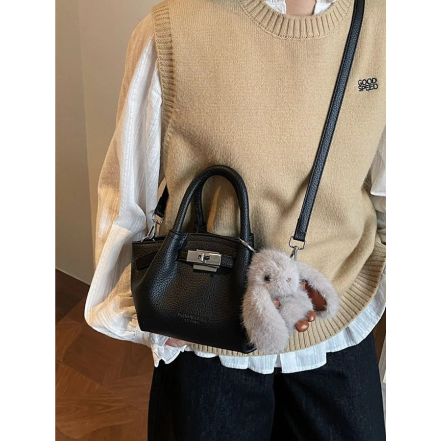 Top Handle Leather Crossbody Bag Apparel and Accessories