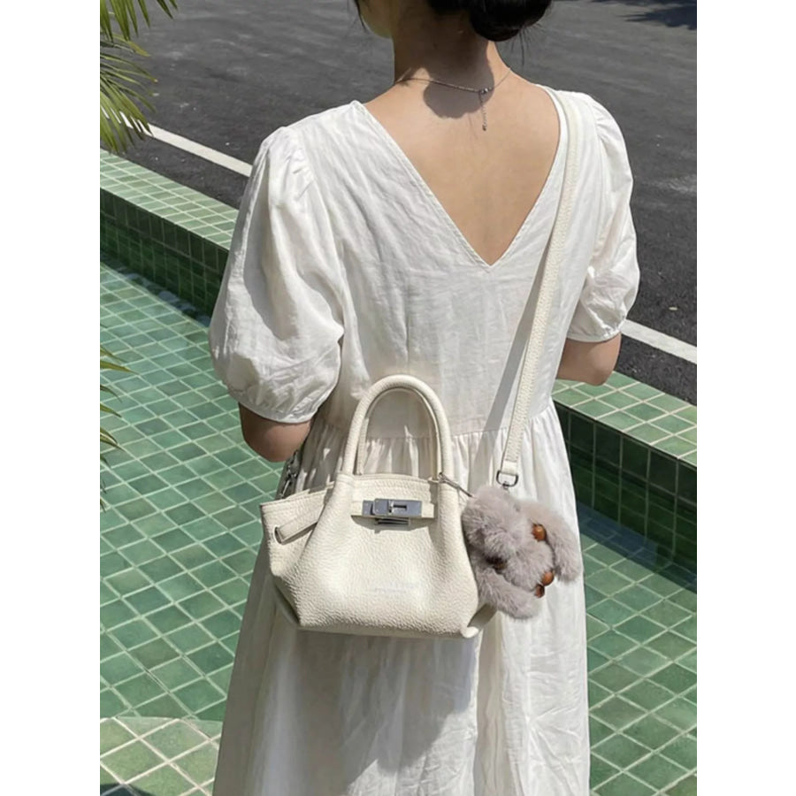 Top Handle Leather Crossbody Bag Apparel and Accessories