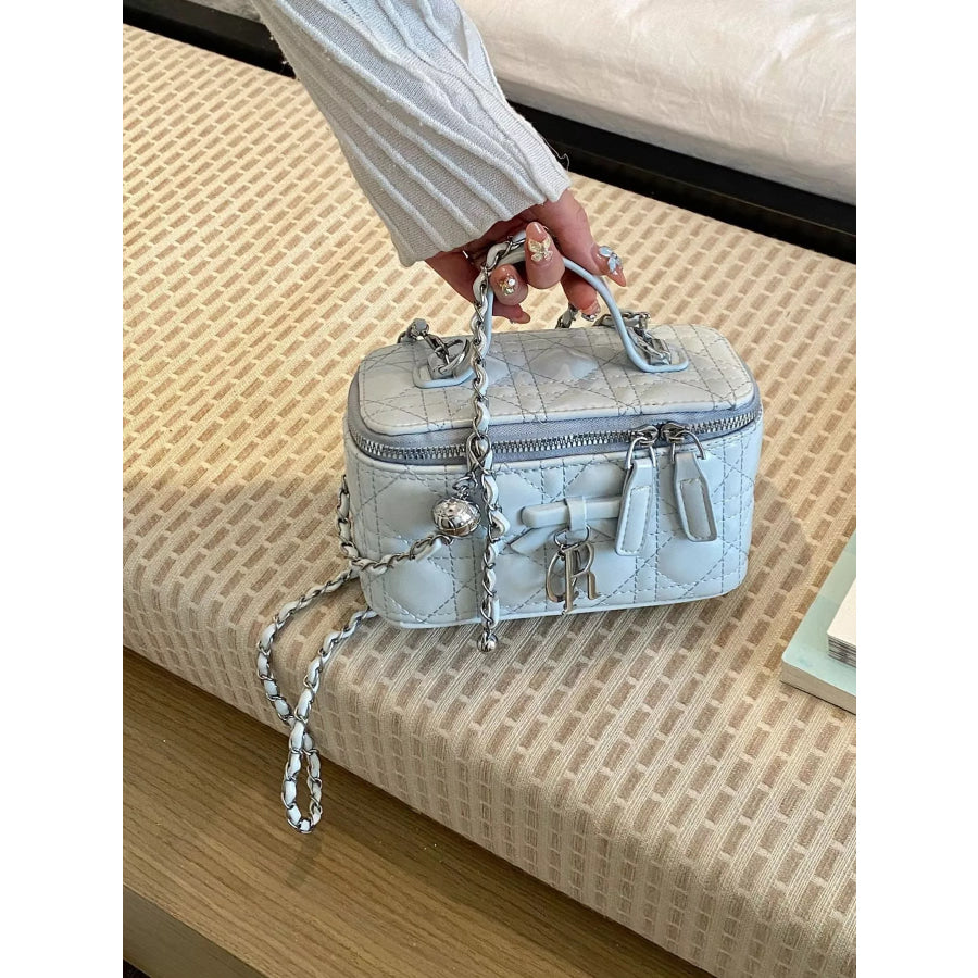 Top Handle PU Leather Crossbody Bag Apparel and Accessories