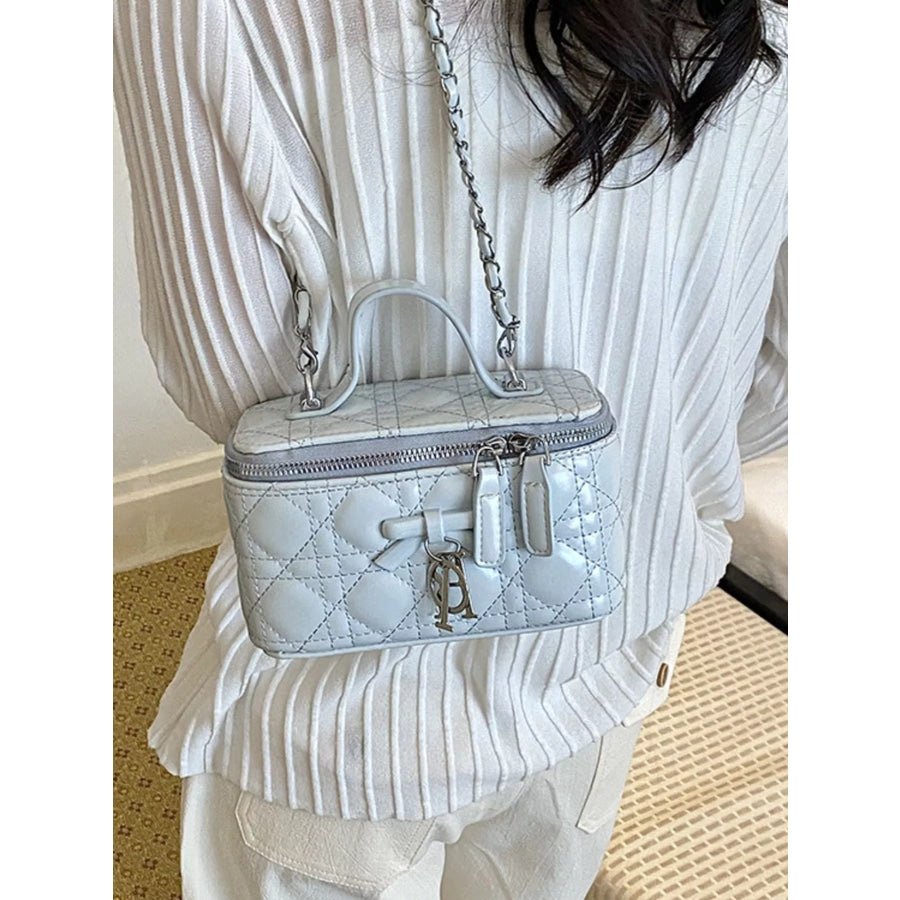 Top Handle PU Leather Crossbody Bag Apparel and Accessories