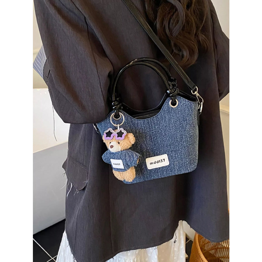 Top Handle Shoulder Bag Dark Navy / One Size Apparel and Accessories