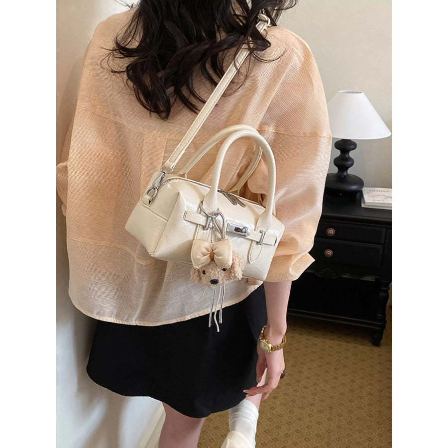 Top-Handle Shoulder Bag Ivory / One Size Apparel and Accessories