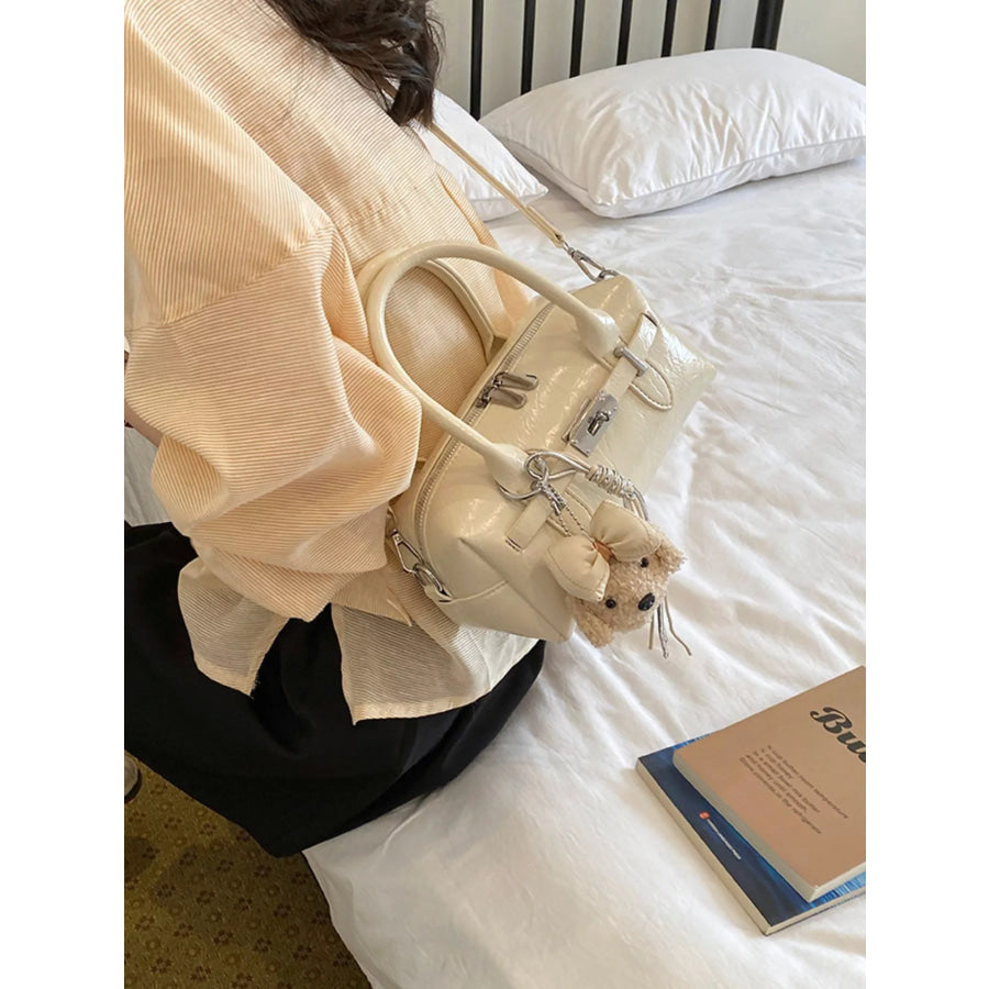 Top-Handle Shoulder Bag Ivory / One Size Apparel and Accessories