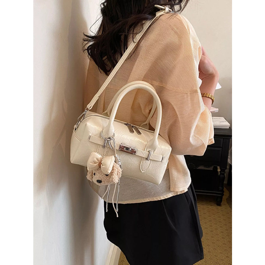 Top-Handle Shoulder Bag Ivory / One Size Apparel and Accessories