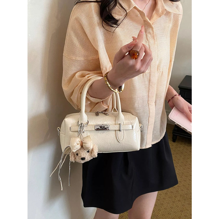 Top-Handle Shoulder Bag Ivory / One Size Apparel and Accessories