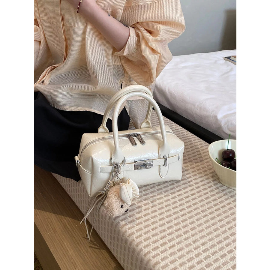 Top-Handle Shoulder Bag Ivory / One Size Apparel and Accessories