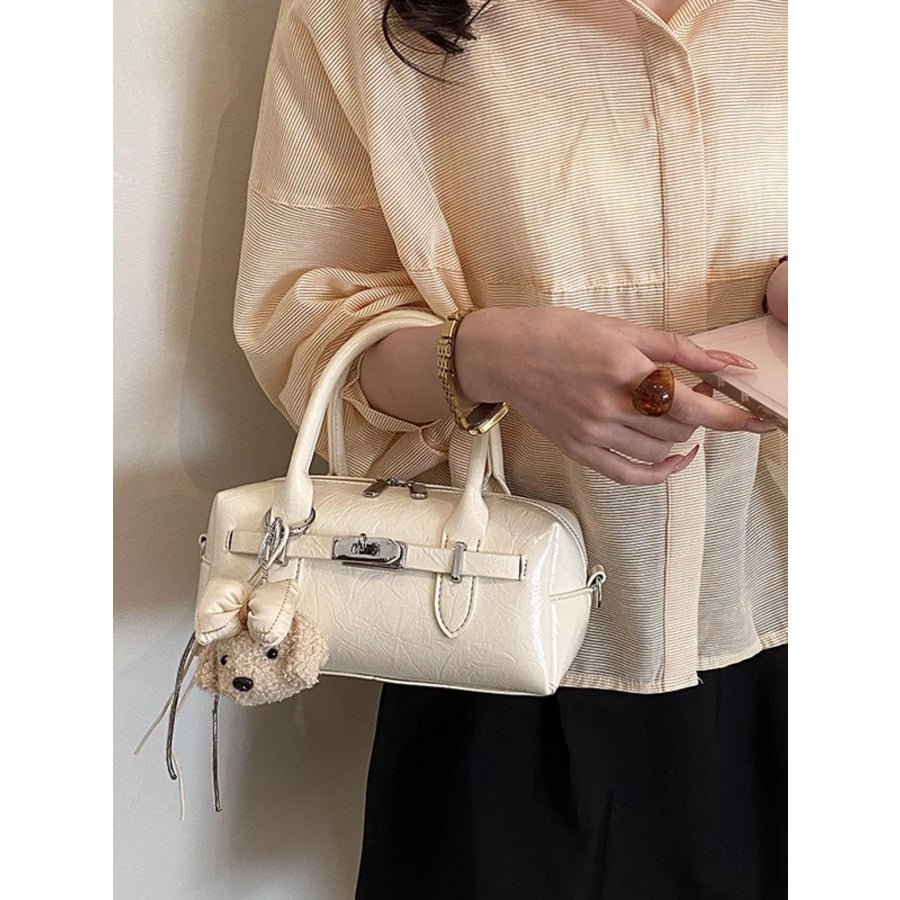 Top-Handle Shoulder Bag Ivory / One Size Apparel and Accessories