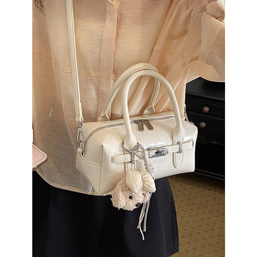 Top-Handle Shoulder Bag Ivory / One Size Apparel and Accessories