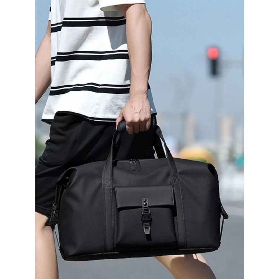 Top Handle Travel Bag Black / One Size Apparel and Accessories