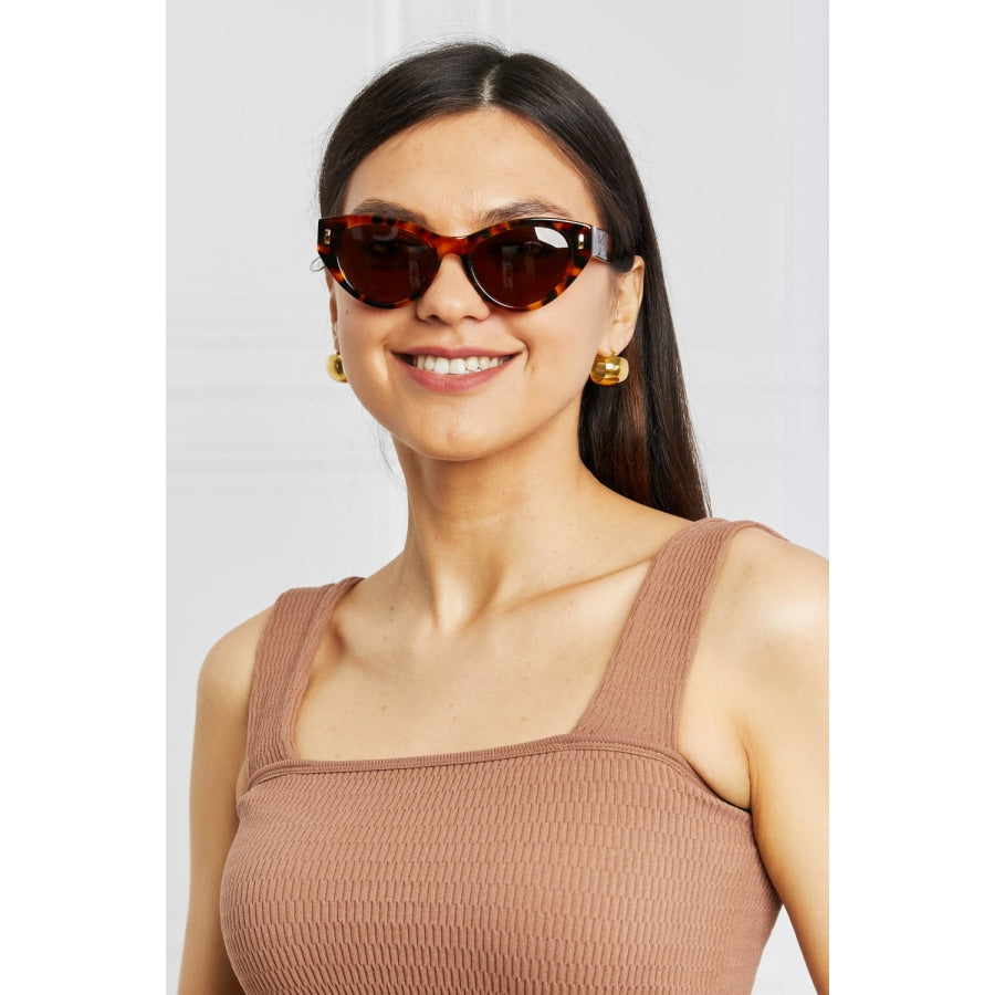 Tortoiseshell Acetate Frame Sunglasses Tangerine / One Size