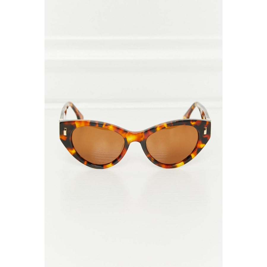 Tortoiseshell Acetate Frame Sunglasses Tangerine / One Size