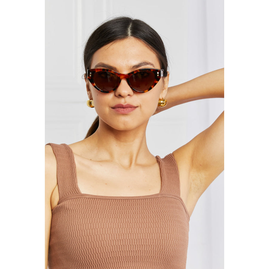 Tortoiseshell Acetate Frame Sunglasses Tangerine / One Size