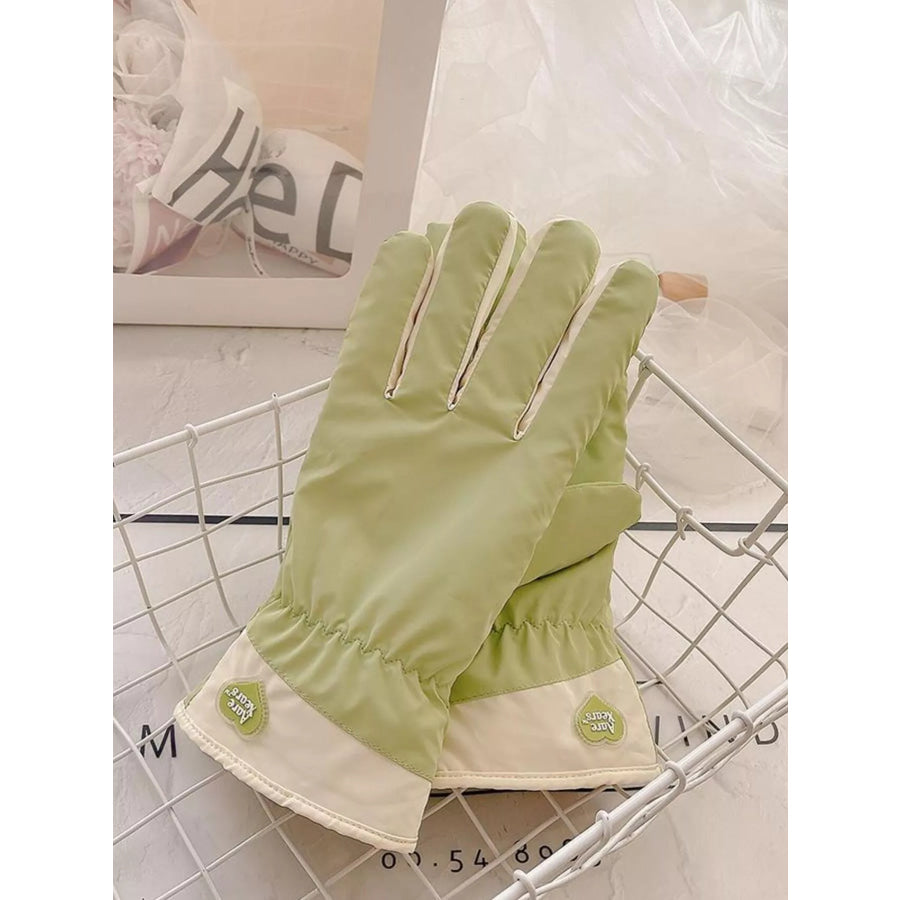 Touchscreen Winter Gloves Light Green / ONESIZE Apparel and Accessories