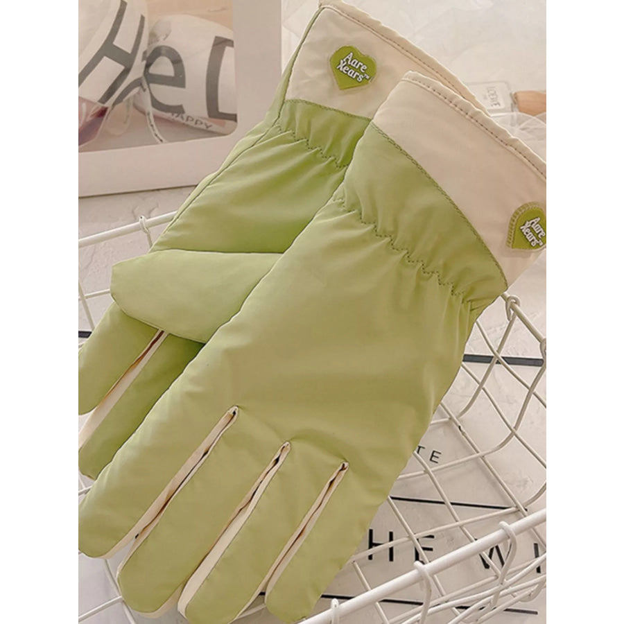 Touchscreen Winter Gloves Light Green / ONESIZE Apparel and Accessories