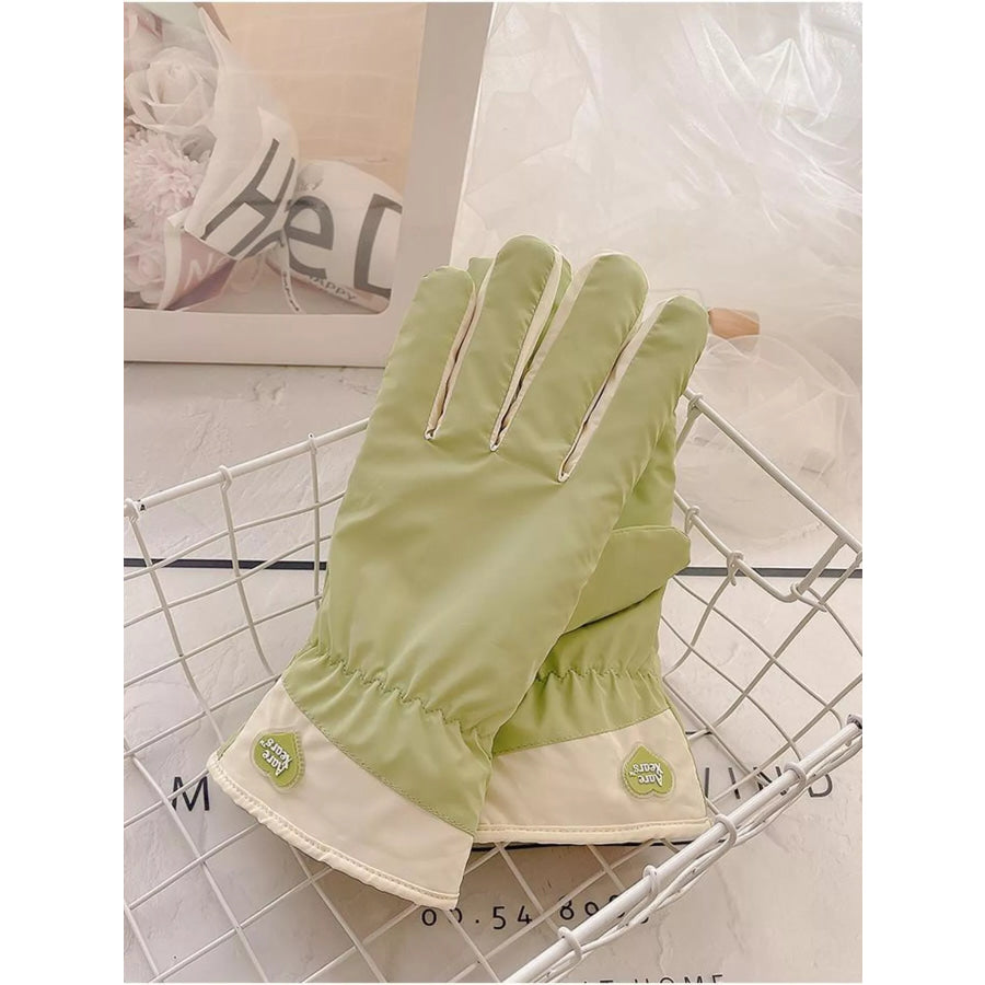 Touchscreen Winter Gloves Light Green / ONESIZE Apparel and Accessories
