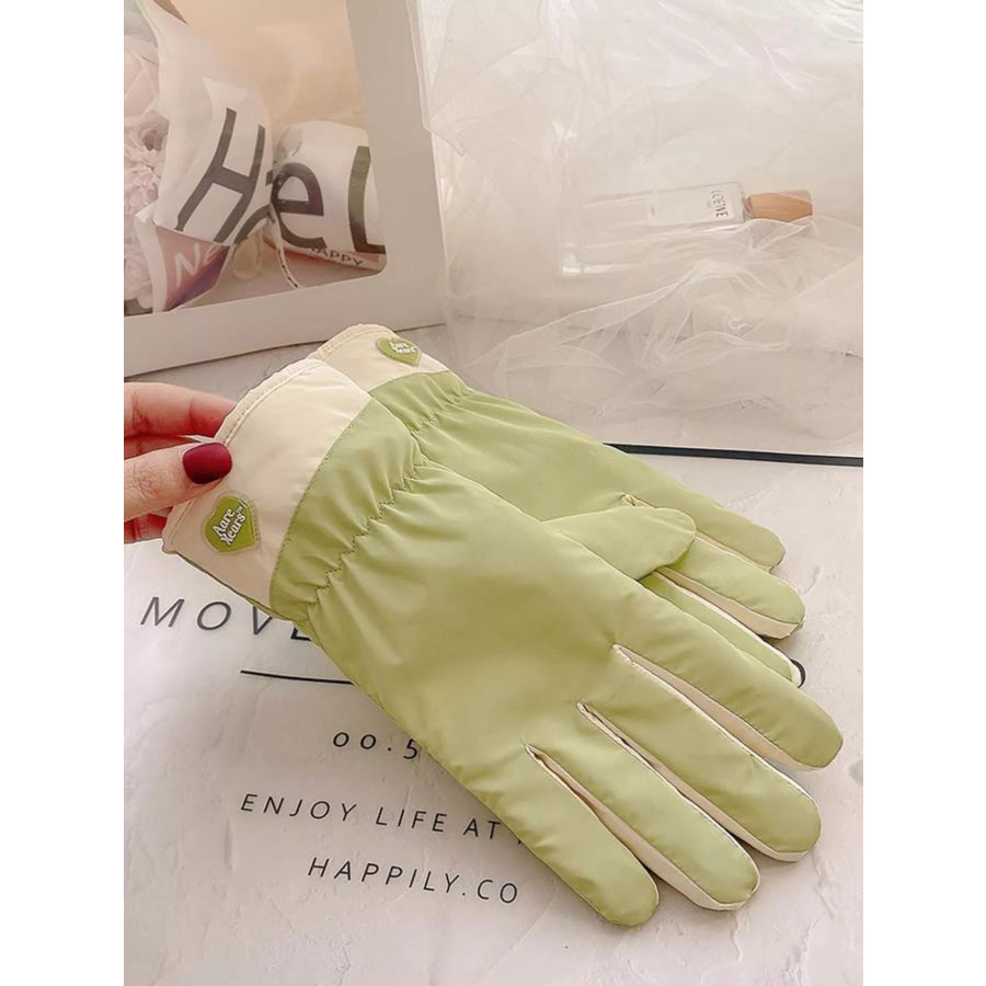 Touchscreen Winter Gloves Light Green / ONESIZE Apparel and Accessories