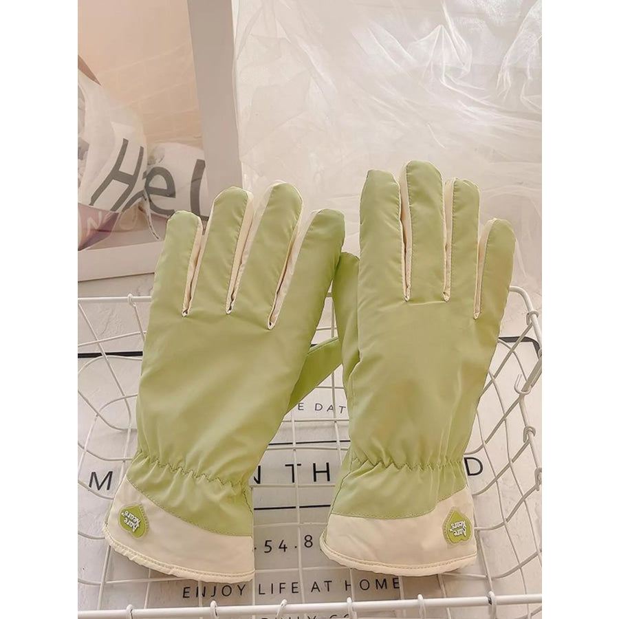 Touchscreen Winter Gloves Light Green / ONESIZE Apparel and Accessories