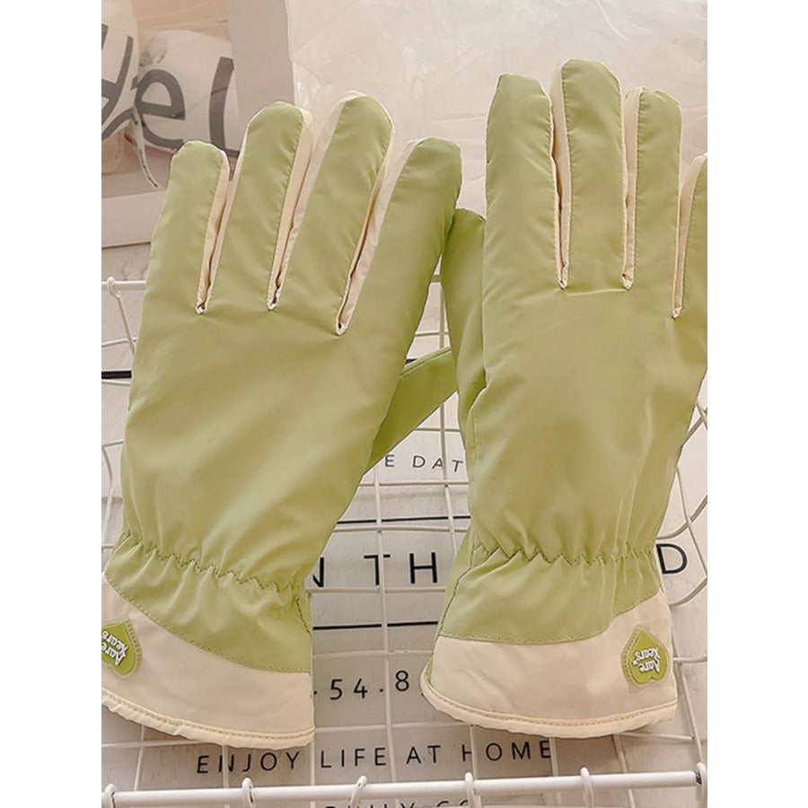 Touchscreen Winter Gloves Light Green / ONESIZE Apparel and Accessories