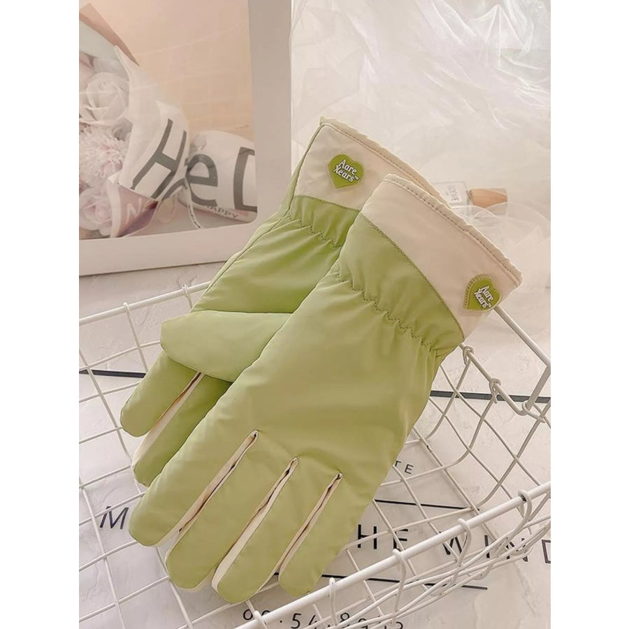 Touchscreen Winter Gloves Light Green / ONESIZE Apparel and Accessories