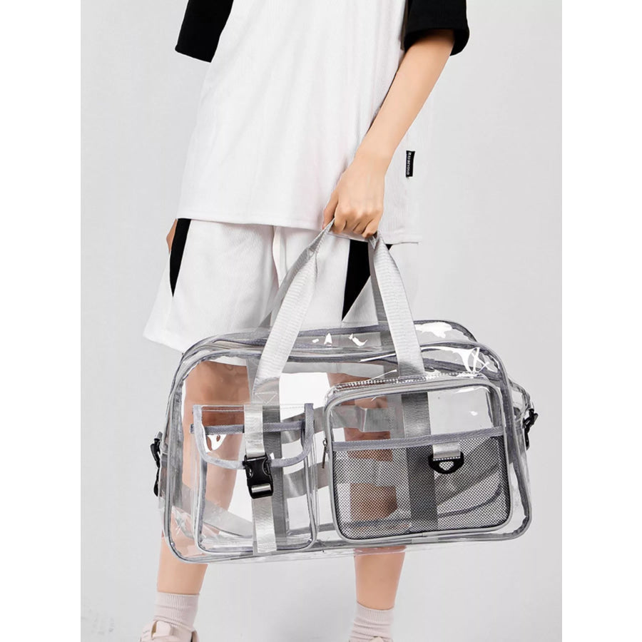 Transparent PVC Travel Duffel Bag Apparel and Accessories