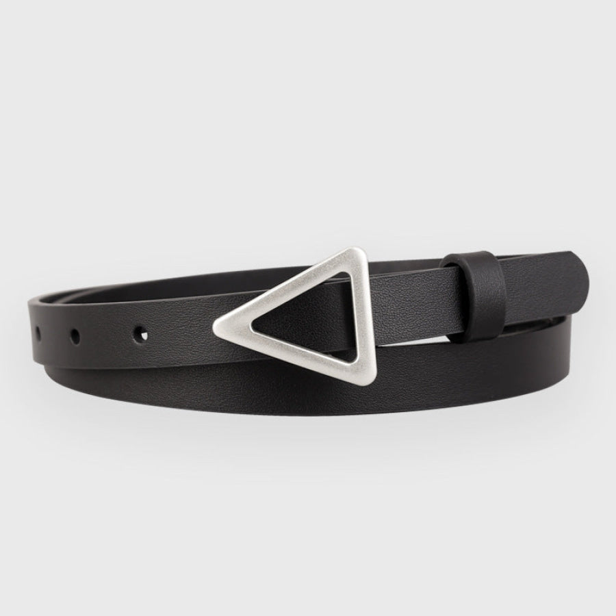 Triangle Buckle Skinny Belt Apparel and Accessories