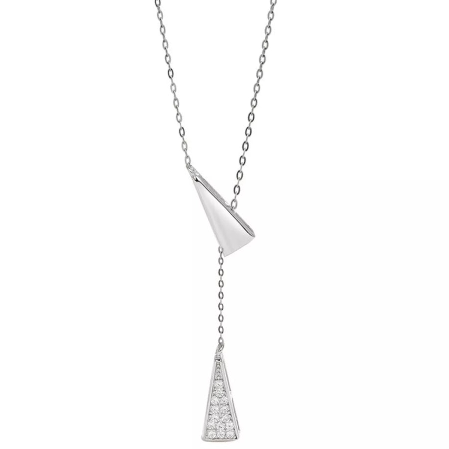 Triangle Pendant Y Necklace Apparel and Accessories