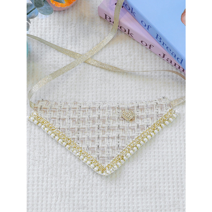 Triangle Tweed Pet Scarf Apparel and Accessories