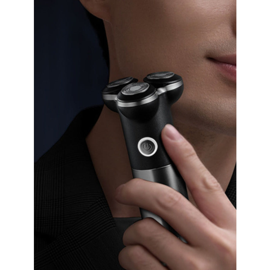 Triple-Blade Rotary Electric Shaver Black / ONESIZE Apparel and Accessories