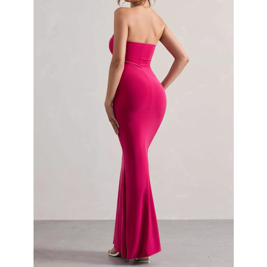Tube Bodycon Maxi Dress Apparel and Accessories