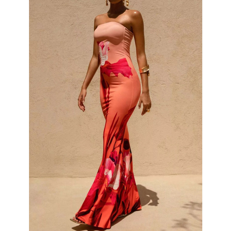 Tube Bodycon Maxi Dress Apparel and Accessories
