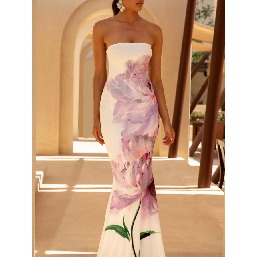 Tube Bodycon Maxi Dress Apparel and Accessories