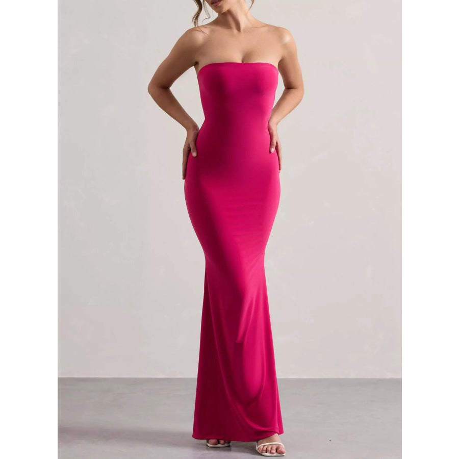 Tube Bodycon Maxi Dress Apparel and Accessories