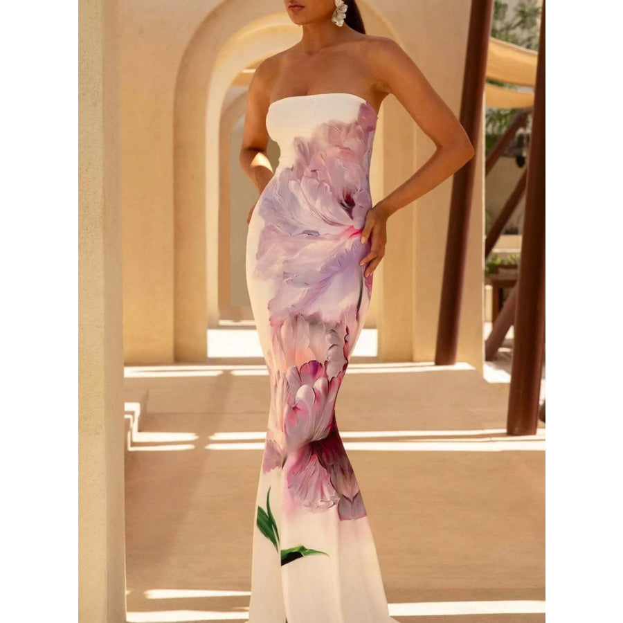 Tube Bodycon Maxi Dress Apparel and Accessories