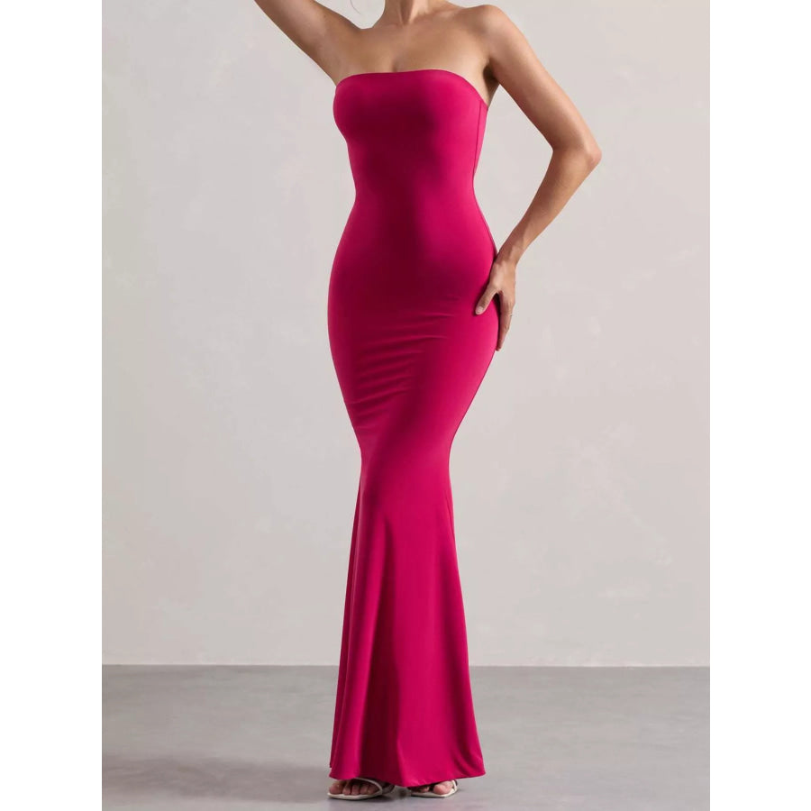 Tube Bodycon Maxi Dress Apparel and Accessories