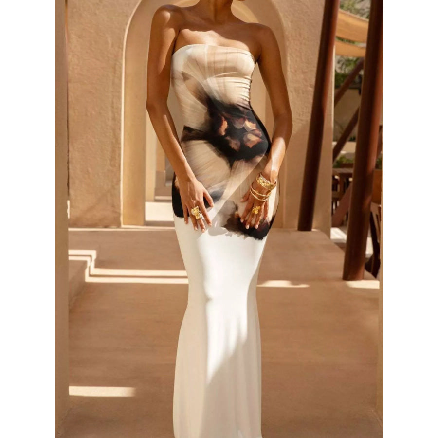 Tube Bodycon Maxi Dress Apparel and Accessories