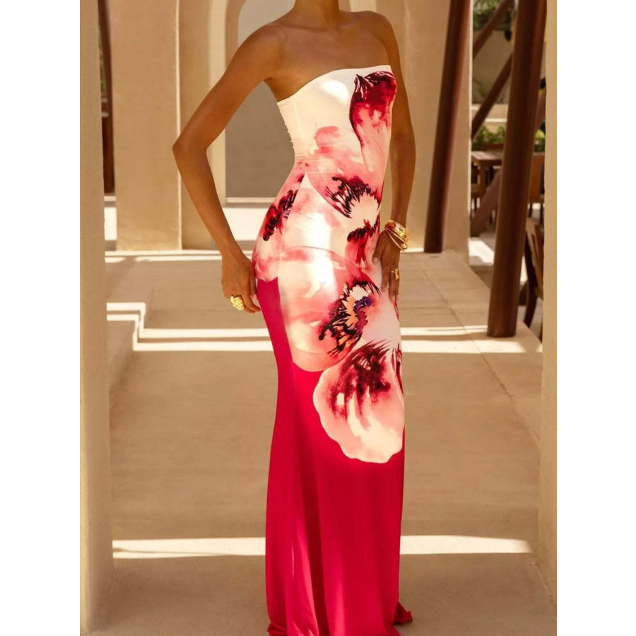 Tube Bodycon Maxi Dress Apparel and Accessories