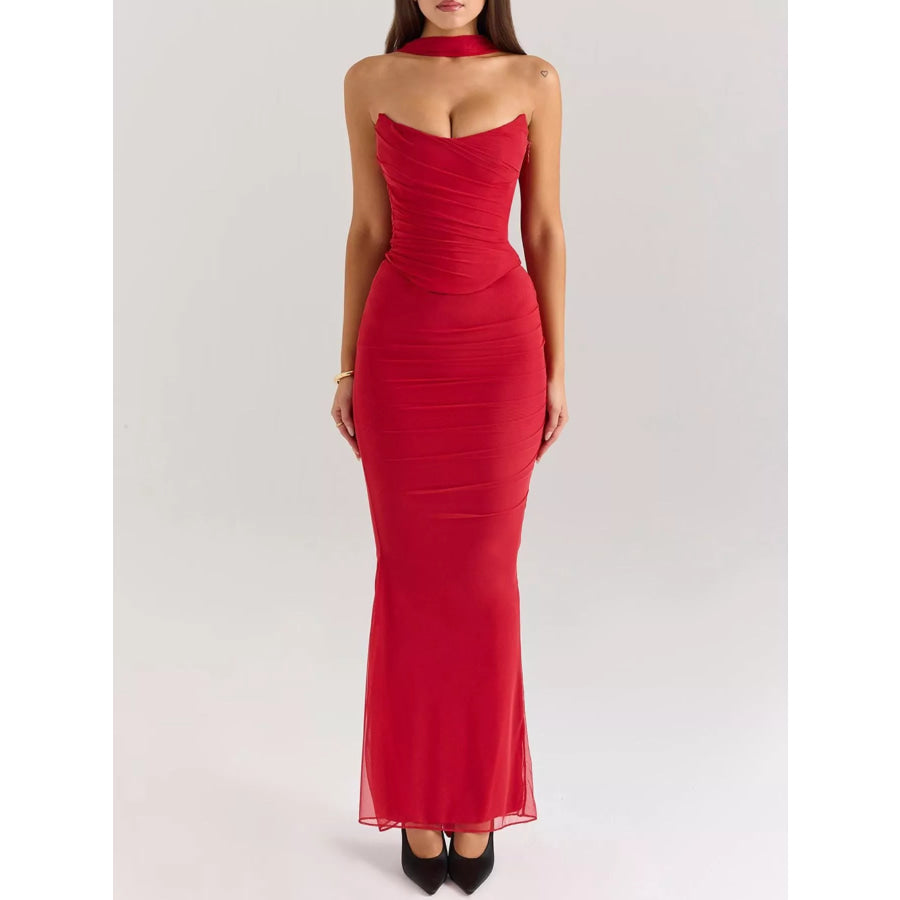 Tube Top and Maxi Skirt Set Apparel and Accessories