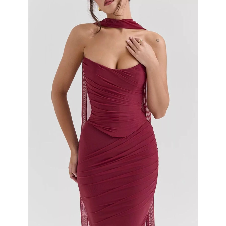 Tube Top and Maxi Skirt Set Apparel and Accessories