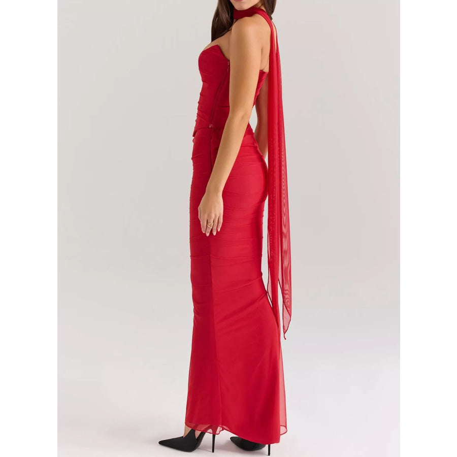 Tube Top and Maxi Skirt Set Apparel and Accessories