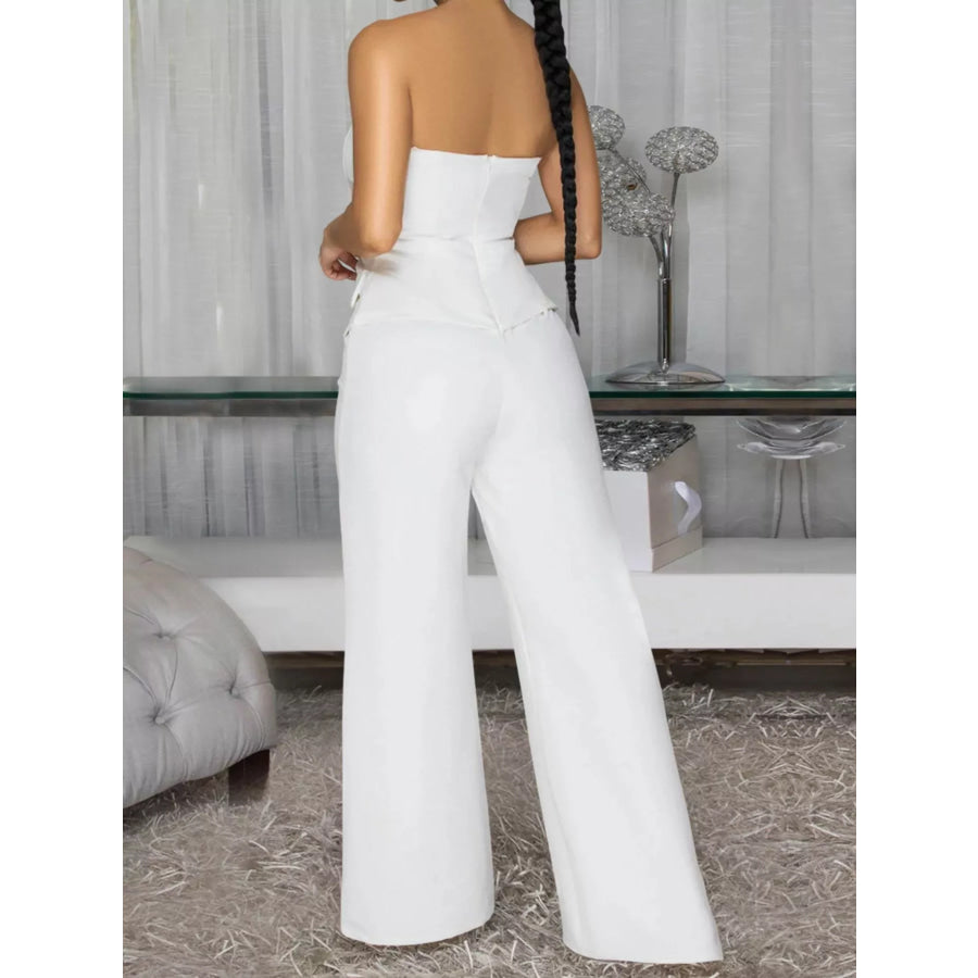 Tube Wide Leg Jumpsuit Apparel and Accessories